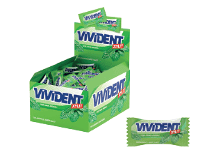 Vivident Mono Green Mint Flavored Gum 2 gr