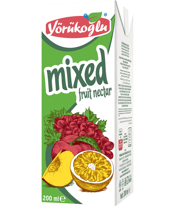 Yörükoğlu Fruit Juice Mixed Fruit Nectar 200 ml 